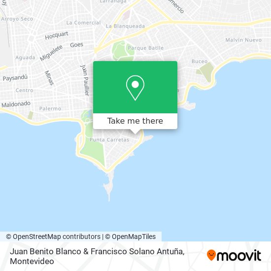 Mapa de Juan Benito Blanco & Francisco Solano Antuña