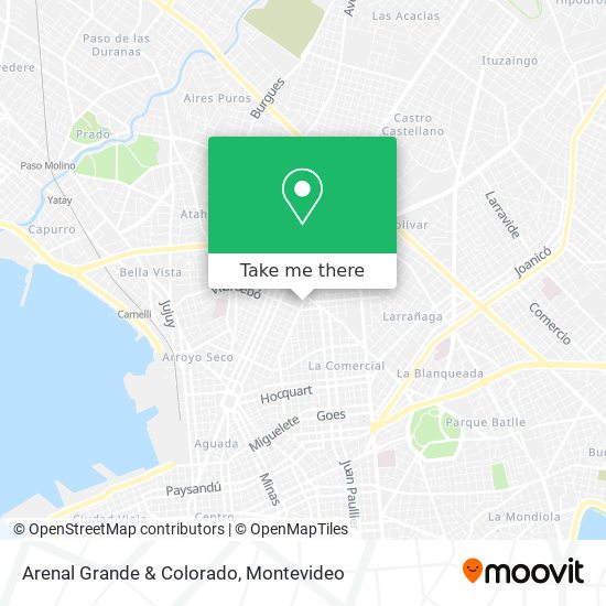 Arenal Grande & Colorado map