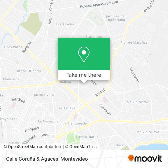 Calle Coruña & Agaces map