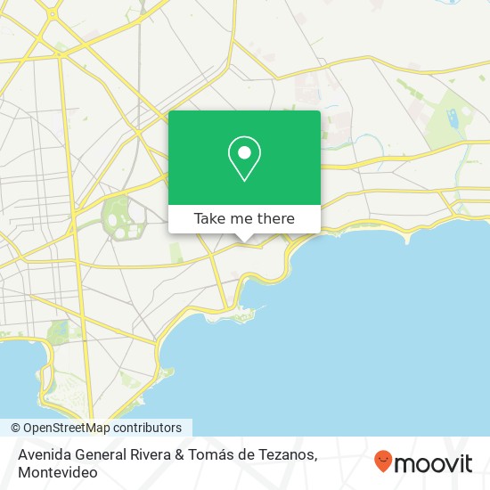 Avenida General Rivera & Tomás de Tezanos map