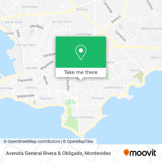 Avenida General Rivera & Obligado map