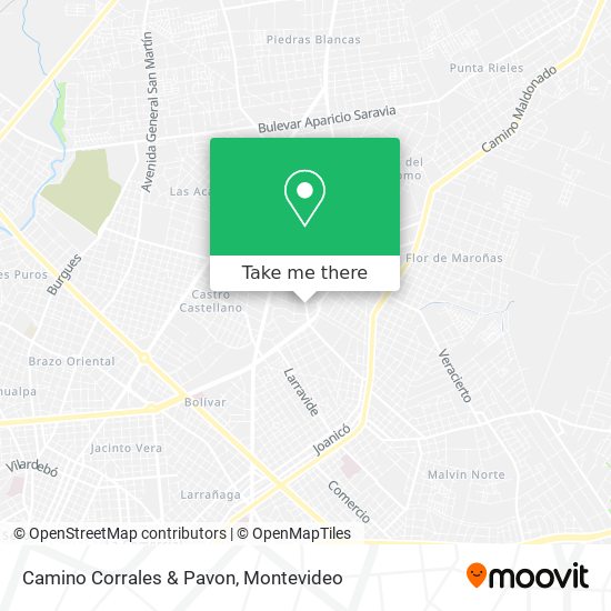 Camino Corrales & Pavon map