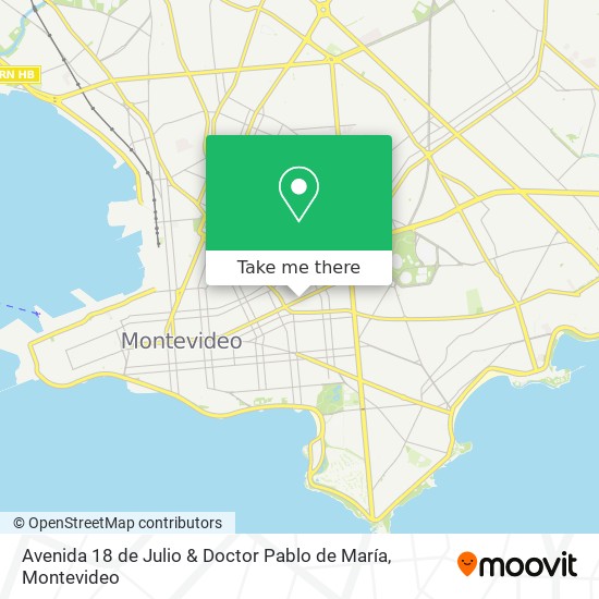 Avenida 18 de Julio & Doctor Pablo de María map