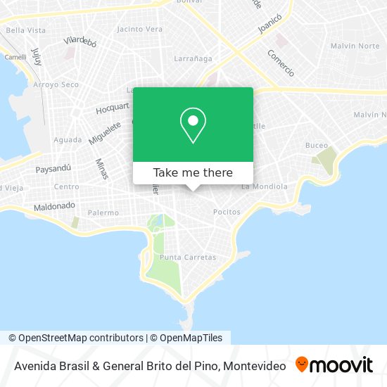 Avenida Brasil & General Brito del Pino map