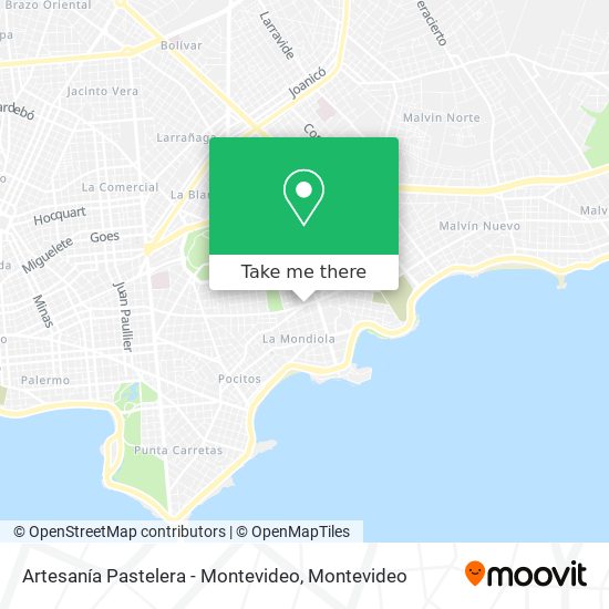 Artesanía Pastelera - Montevideo map