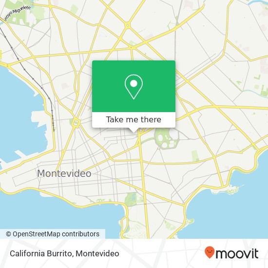 California Burrito, Doctor Salvador Ferrer Serra Tres Cruces, Montevideo, 11200 map