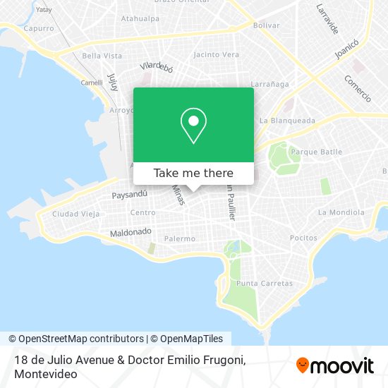 18 de Julio Avenue & Doctor Emilio Frugoni map