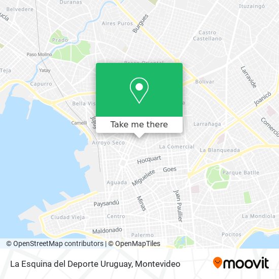 La Esquina del Deporte Uruguay map