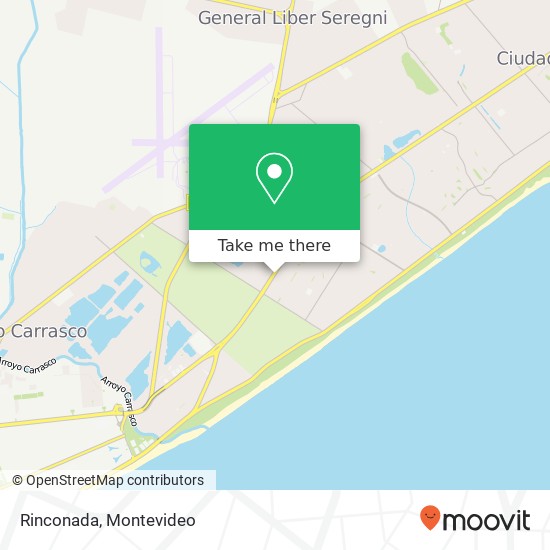 Mapa de Rinconada, Avenida Ingeniero Luis Giannattasio Parque Carrasco, Canelones, 15000
