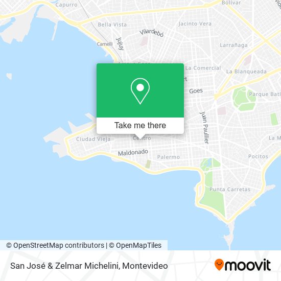 San José & Zelmar Michelini map