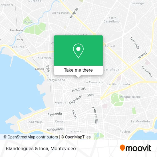 Blandengues & Inca map