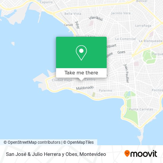 San José & Julio Herrera y Obes map