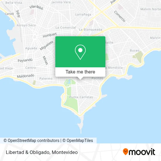 Libertad & Obligado map