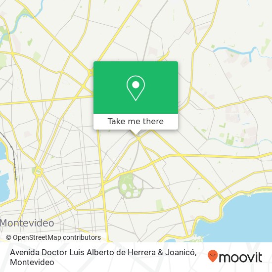 Avenida Doctor Luis Alberto de Herrera & Joanicó map