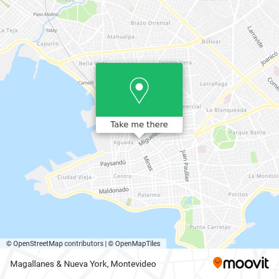 Magallanes & Nueva York map
