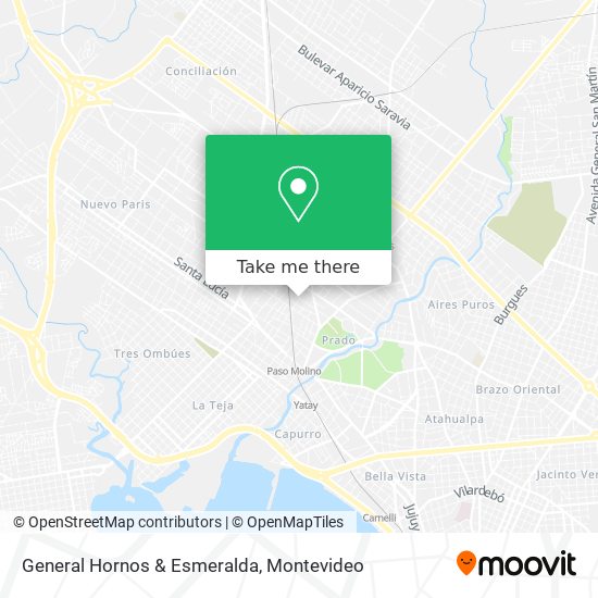 General Hornos & Esmeralda map