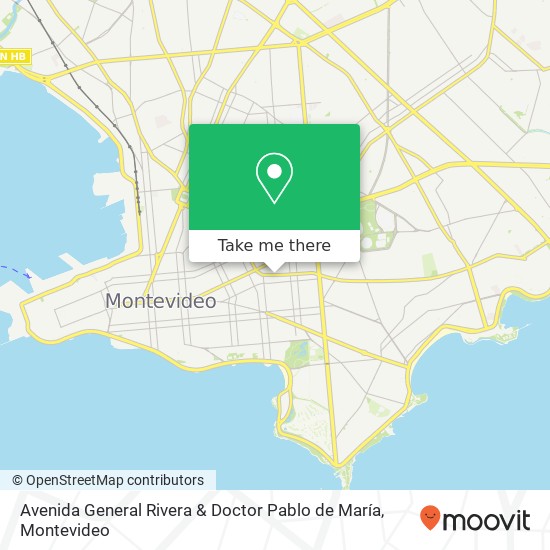 Avenida General Rivera & Doctor Pablo de María map