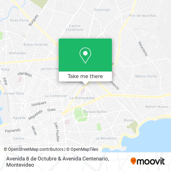 Avenida 8 de Octubre & Avenida Centenario map