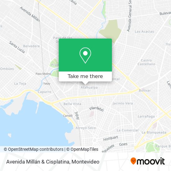 Avenida Millán & Cisplatina map