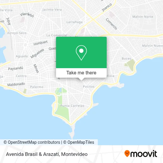 Mapa de Avenida Brasil & Arazatí