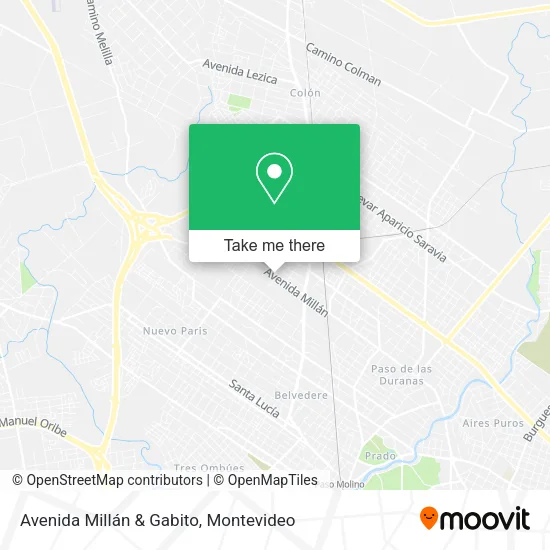 Avenida Millán & Gabito map