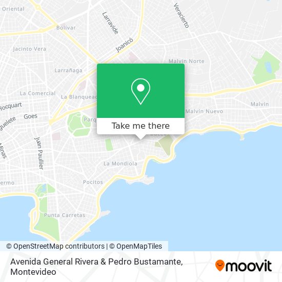 Avenida General Rivera & Pedro Bustamante map