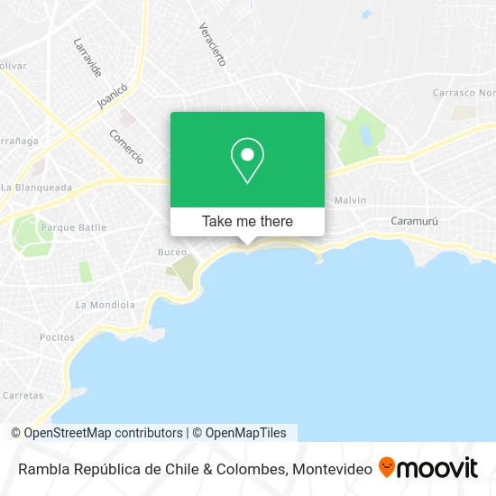 Rambla República de Chile & Colombes map
