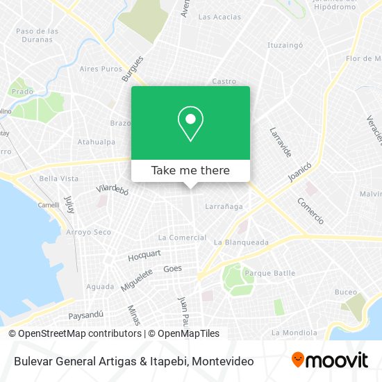Bulevar General Artigas & Itapebi map