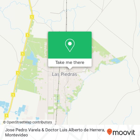 Jose Pedro Varela & Doctor Luis Alberto de Herrera map