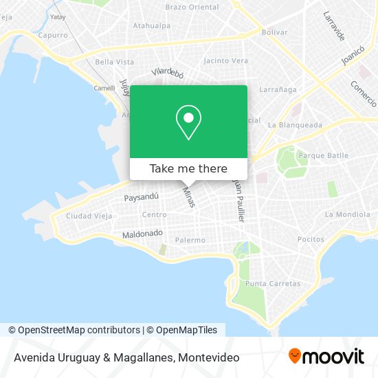 Avenida Uruguay & Magallanes map