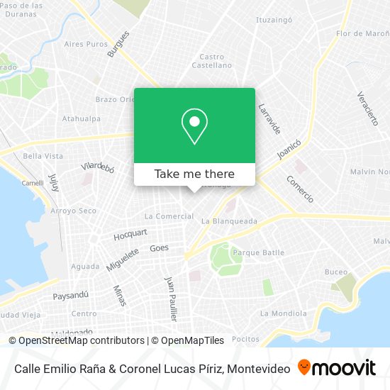 Calle Emilio Raña & Coronel Lucas Píriz map