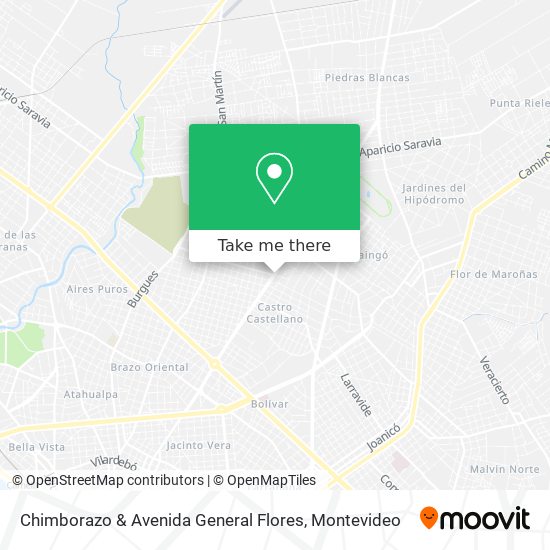 Chimborazo & Avenida General Flores map