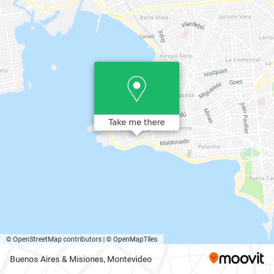 Buenos Aires & Misiones map