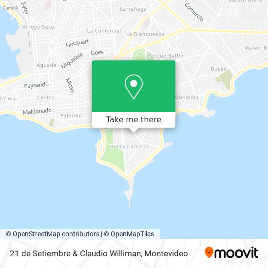 Mapa de 21 de Setiembre & Claudio Williman