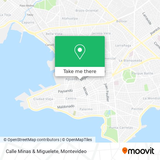 Calle Minas & Miguelete map