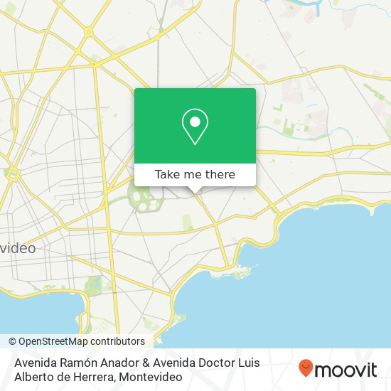 Avenida Ramón Anador & Avenida Doctor Luis Alberto de Herrera map