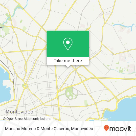 Mariano Moreno & Monte Caseros map