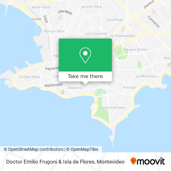 Mapa de Doctor Emilio Frugoni & Isla de Flores