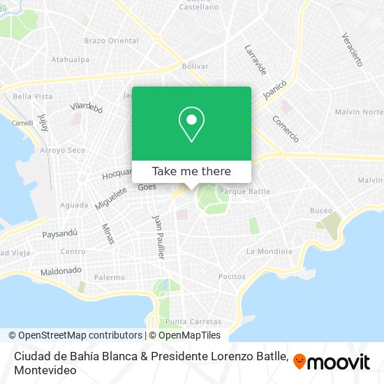 Ciudad de Bahía Blanca & Presidente Lorenzo Batlle map
