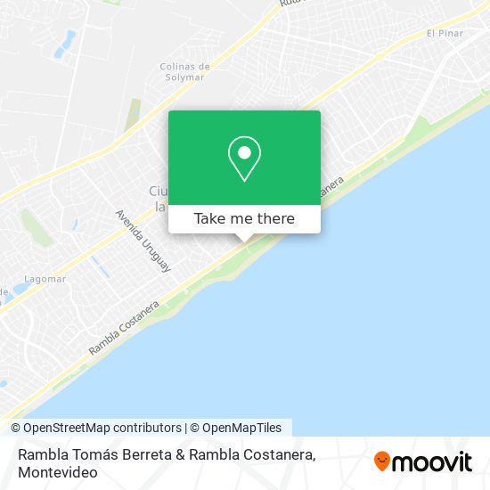 Rambla Tomás Berreta & Rambla Costanera map