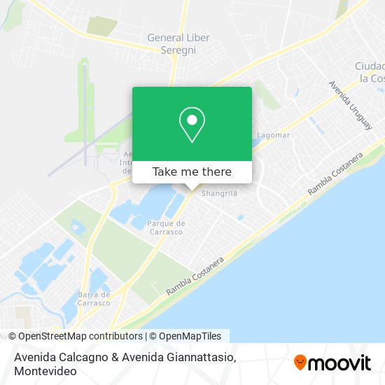 Mapa de Avenida Calcagno & Avenida Giannattasio