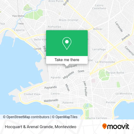 Mapa de Hocquart & Arenal Grande