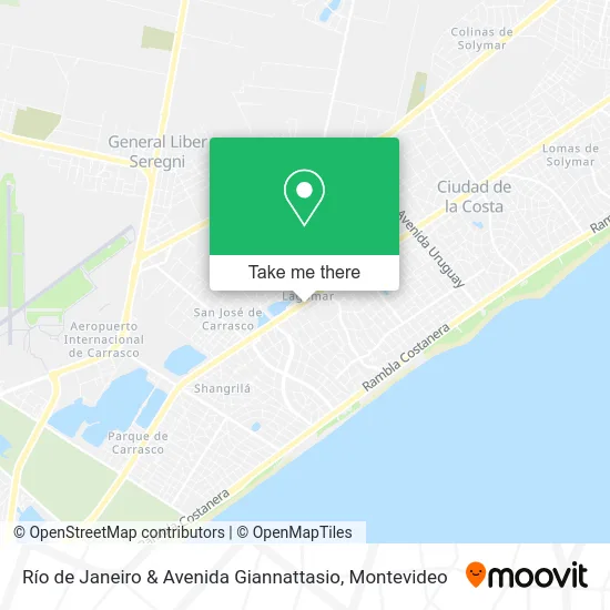 Río de Janeiro & Avenida Giannattasio map