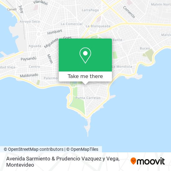 Avenida Sarmiento & Prudencio Vazquez y Vega map