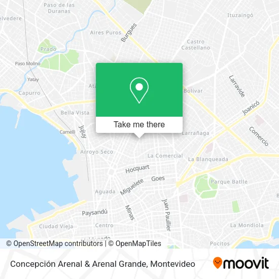 Concepción Arenal & Arenal Grande map