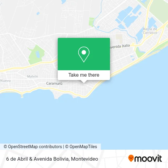 Mapa de 6 de Abril & Avenida Bolivia