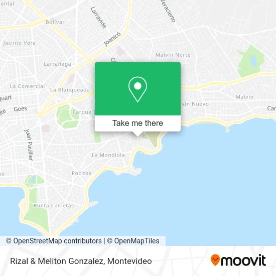 Rizal & Meliton Gonzalez map