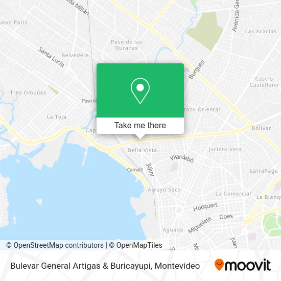 Mapa de Bulevar General Artigas & Buricayupi