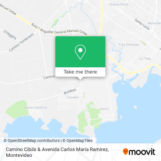 Camino Cibils & Avenida Carlos María Ramírez map