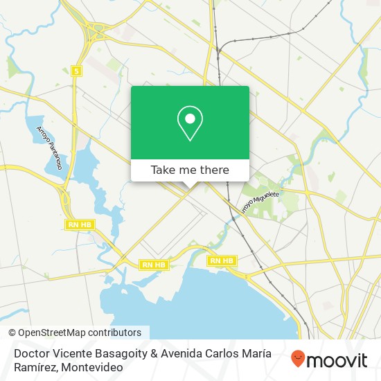 Doctor Vicente Basagoity & Avenida Carlos María Ramírez map